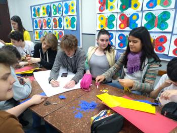 ARTE BIZANTINA - COLAGEM COM PAPEL PICADO