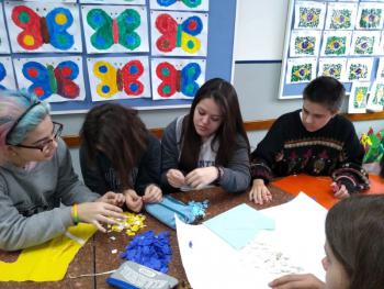 ARTE BIZANTINA - COLAGEM COM PAPEL PICADO