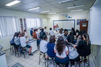 Aula no Laboratório - 9º ano