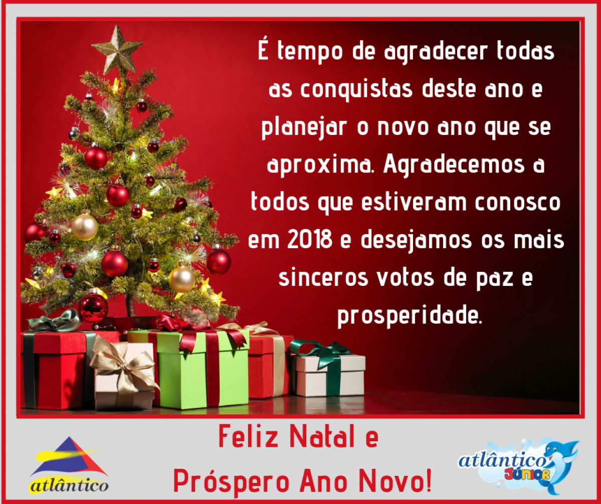 Votos de Feliz Natal e um próspero Ano Novo!